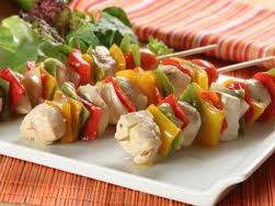 BROCHETA DE POLLO Y VERDURAS