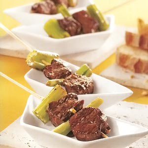 Pinchos de Ternera y Limoncillo