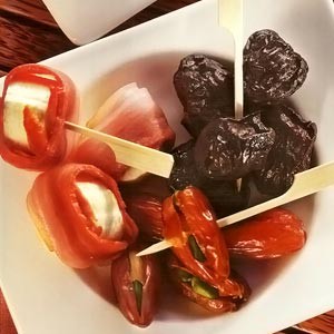 Bocaditos de Fruta con Panceta