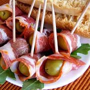 Rollitos de Aceitunas con Beicon