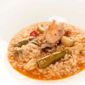 Arroz caldoso de conejo